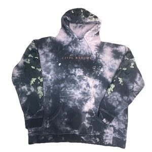 Civil Regime Hoodie Adult Size X-Large Black Rose Stitched Night Fog Sweatshirt